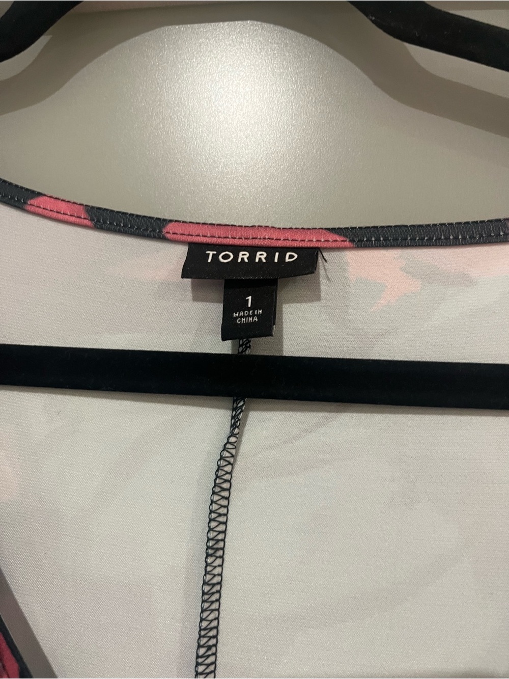 torrid Black and Pink Floral Dress - Picture 3 of 4
